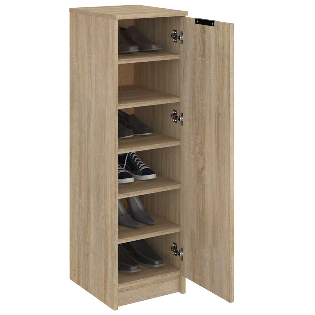 Shoe Cabinet Sonoma Oak 30x35x100 cm Engineered Wood